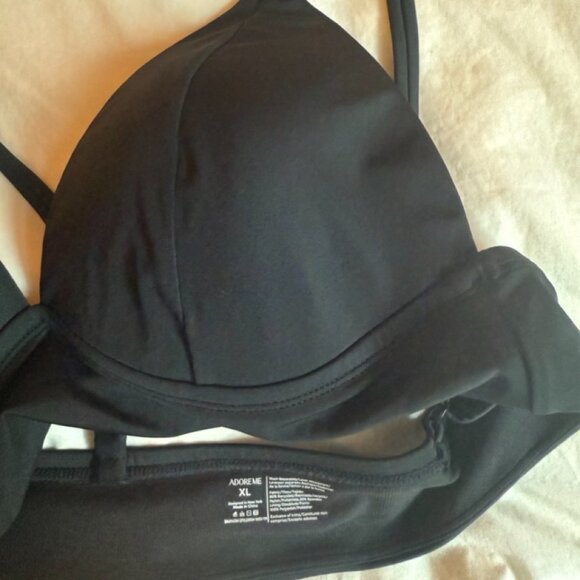 Adore Me Nina Contour Bikini Set XL - Black top & Leopard bottom **NWT** - Picture 6 of 10